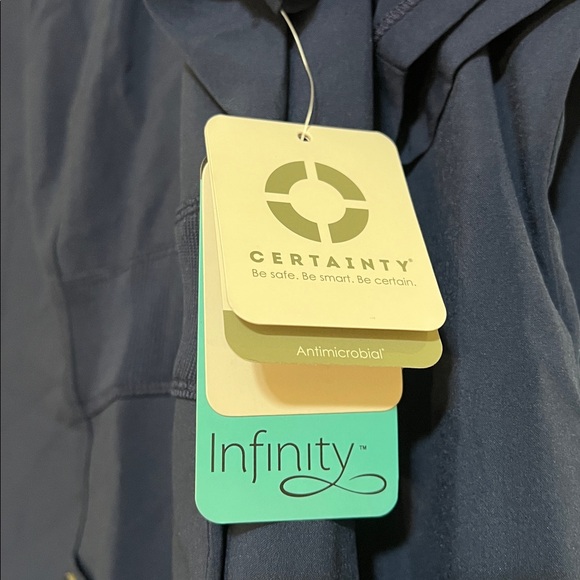 Cherokee Infinity Scrub Set in Navy Blue size Large Bundle 3 tops & 2 bottoms - Picture 2 of 7